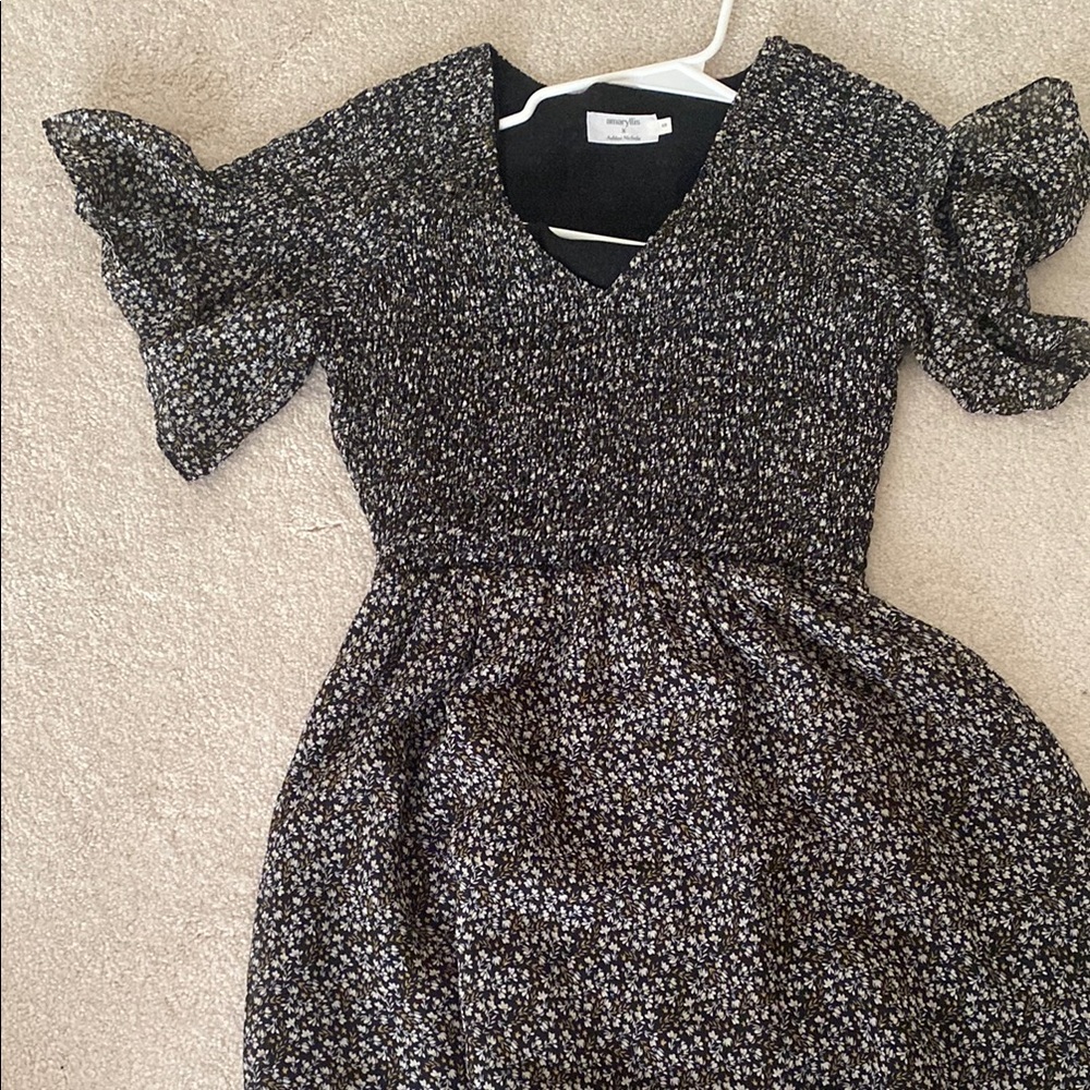 Charming Black and White Dress